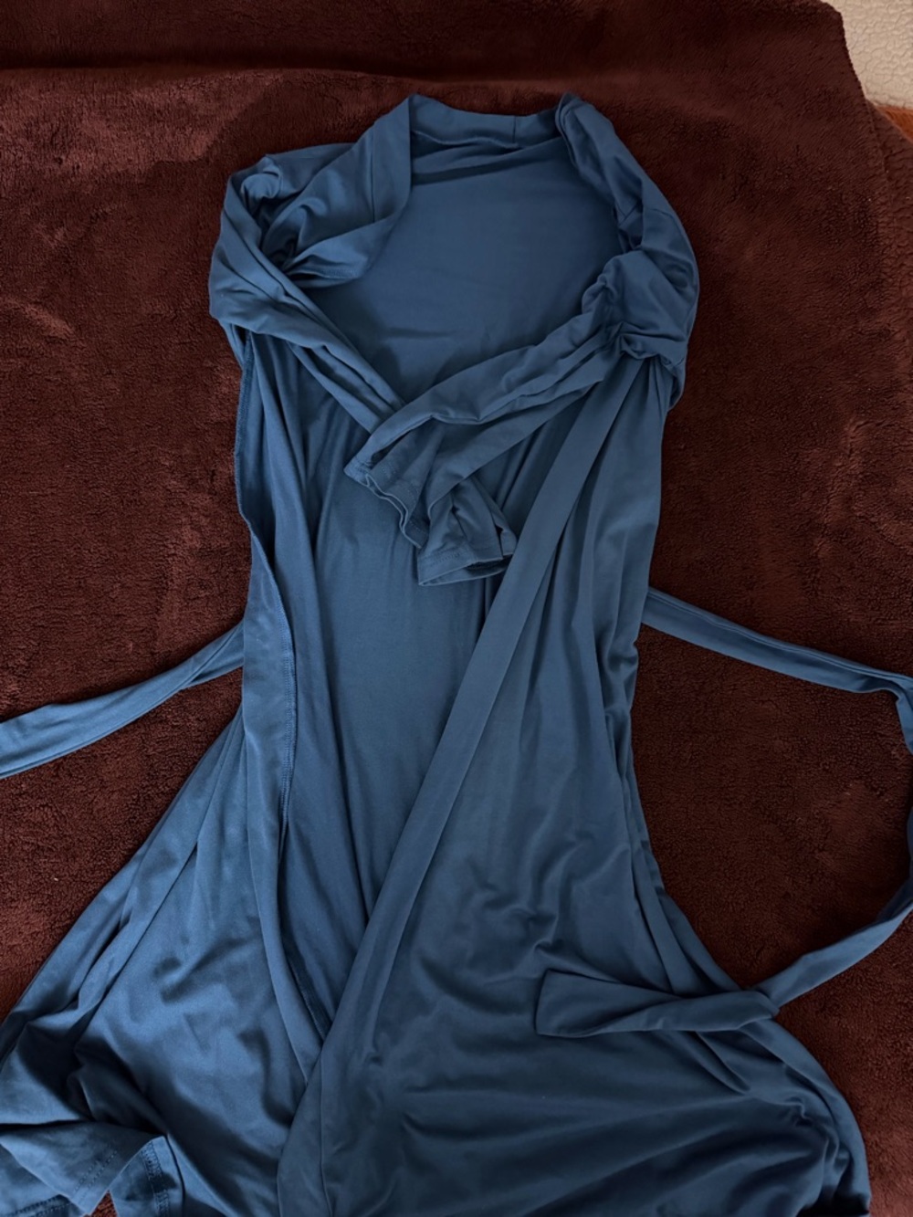 Slate Blue Wrap robe